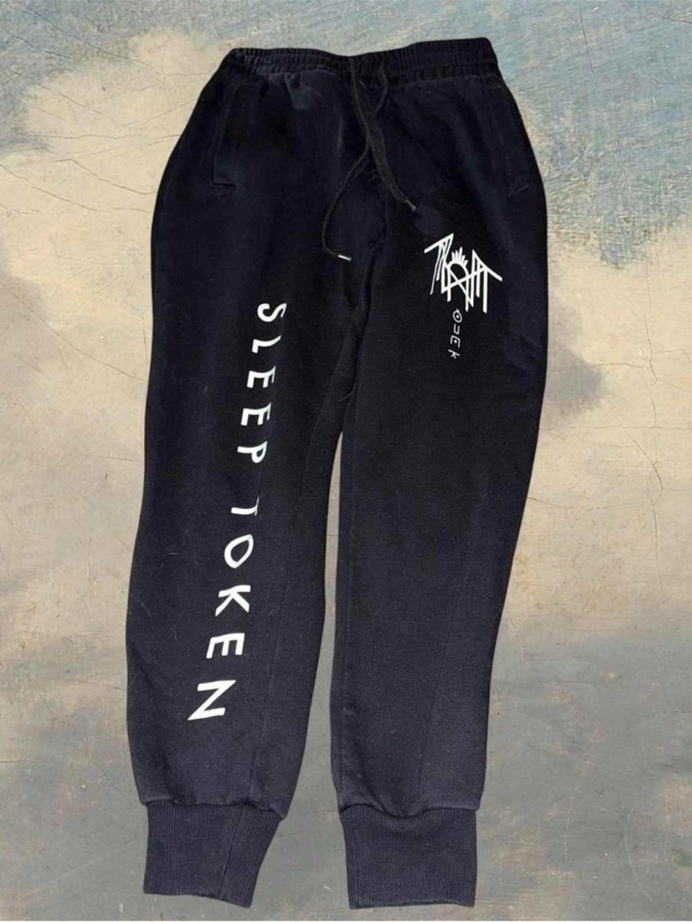 Sleep Token Teeth of God Tour Shaka Wear Joggers - Black size small